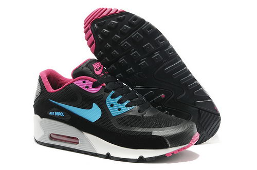 Wmns Nike Air Max 90 Prem Tape Sn Women Black And Blue Running Shoes Portugal